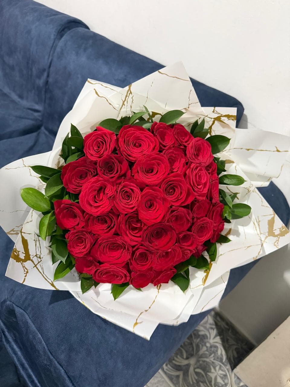 Ramo Bouquet coreano solo rosas rojas